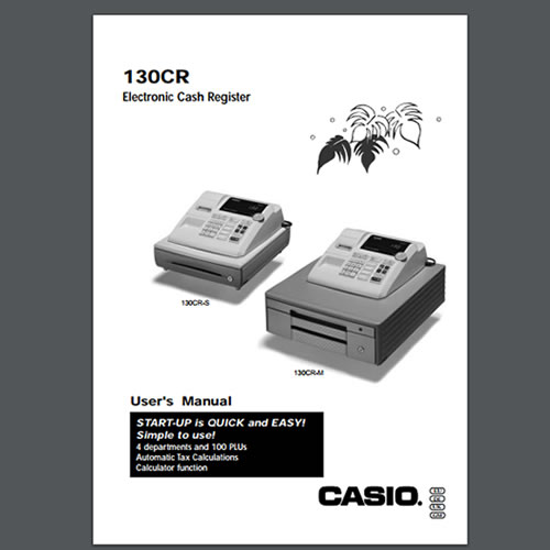 Casio 140cr Cash Register User Manual